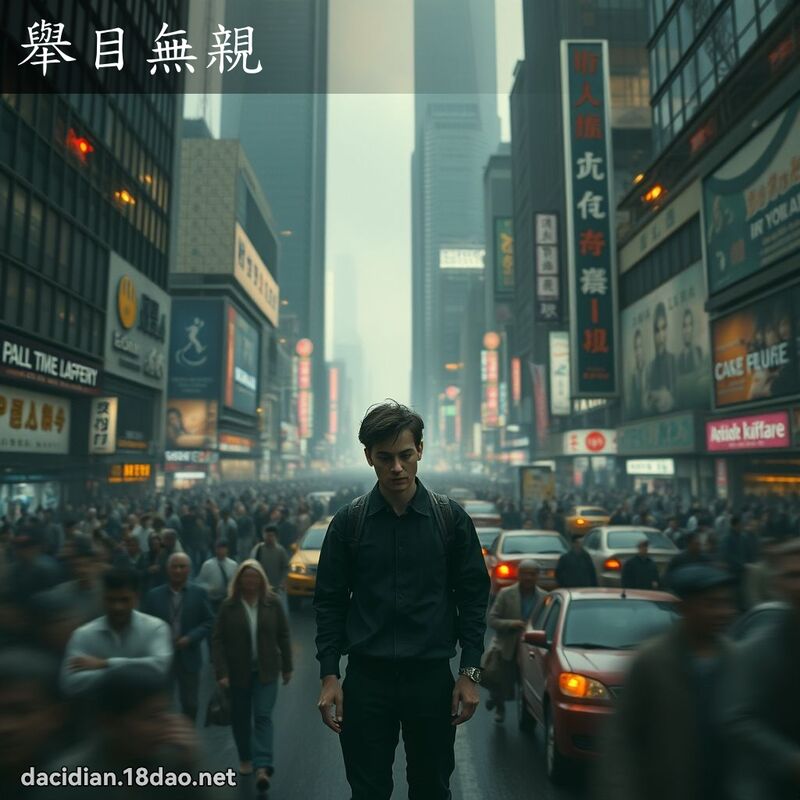 举目无亲 - 国语大辞典配图