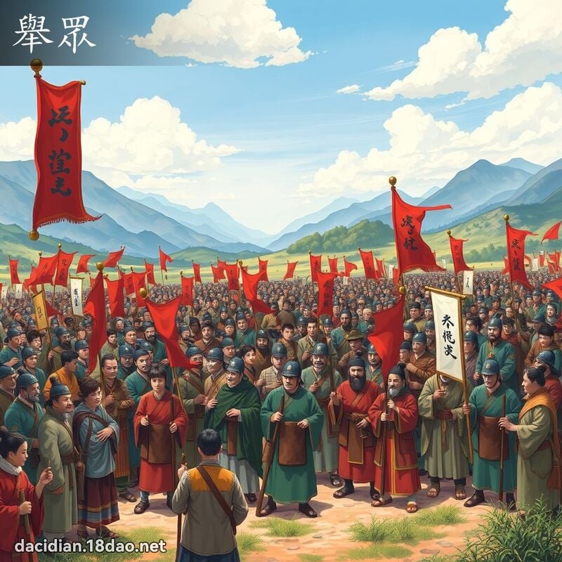 举眾 - 国语大辞典配图