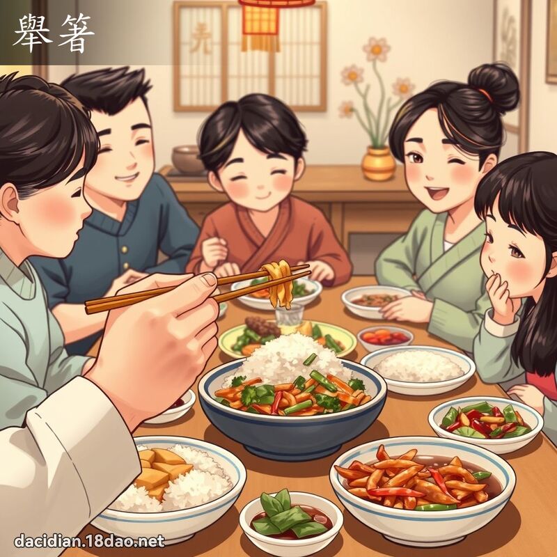 举箸 - 国语大辞典配图