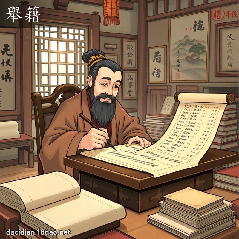 举籍 - 国语大辞典配图