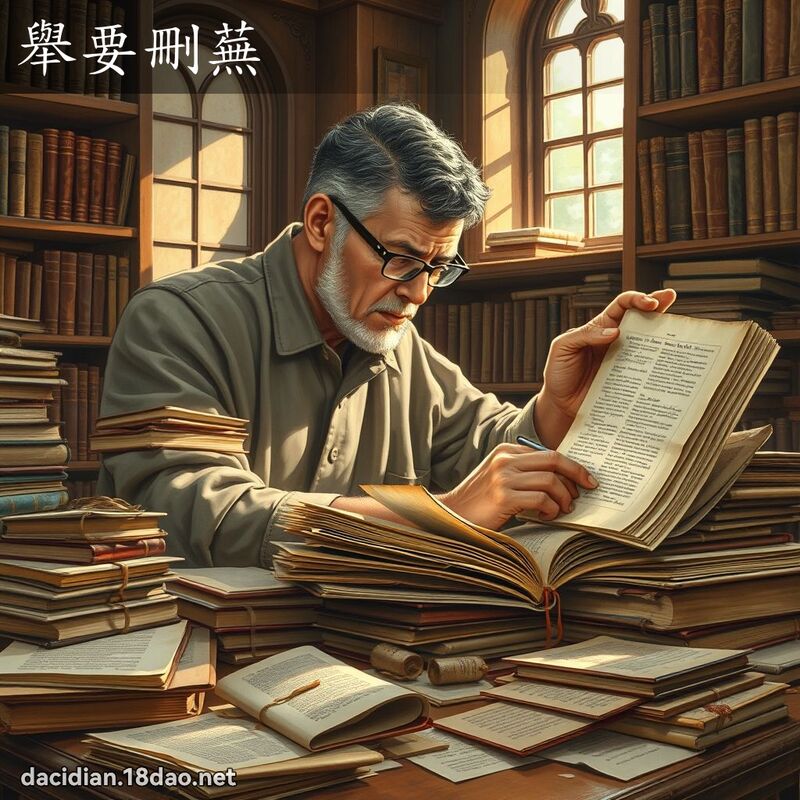 舉要刪蕪 - 國語大辭典配圖