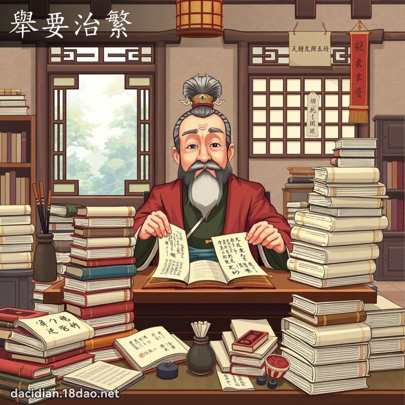 舉要治繁 - 國語大辭典配圖