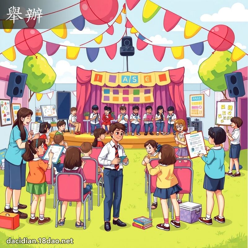 举办 - 国语大辞典配图