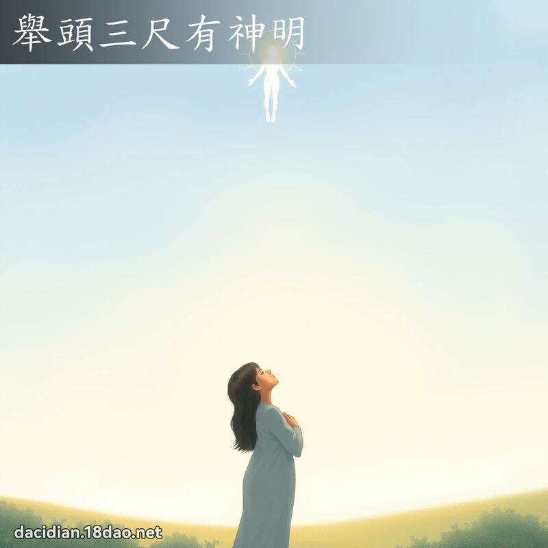 举头三尺有神明 - 国语大辞典配图