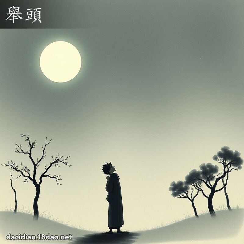 举头 - 国语大辞典配图