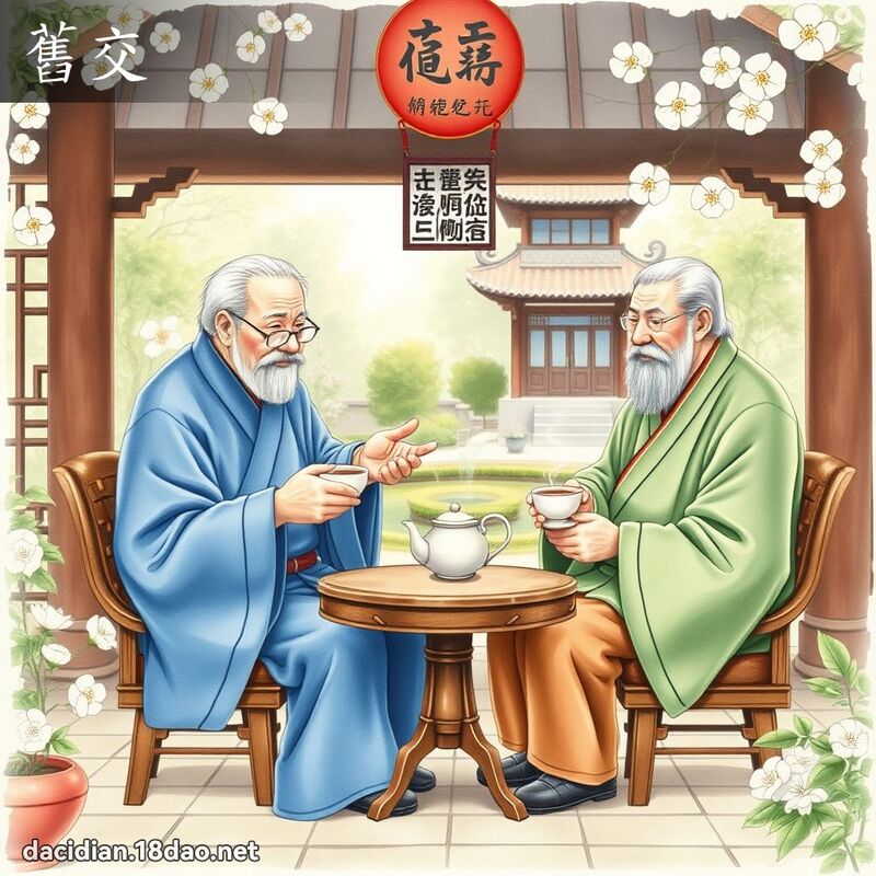 旧交 - 国语大辞典配图