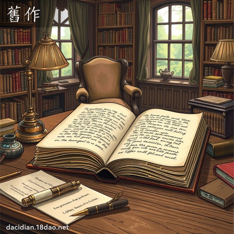 舊作 - 國語大辭典配圖