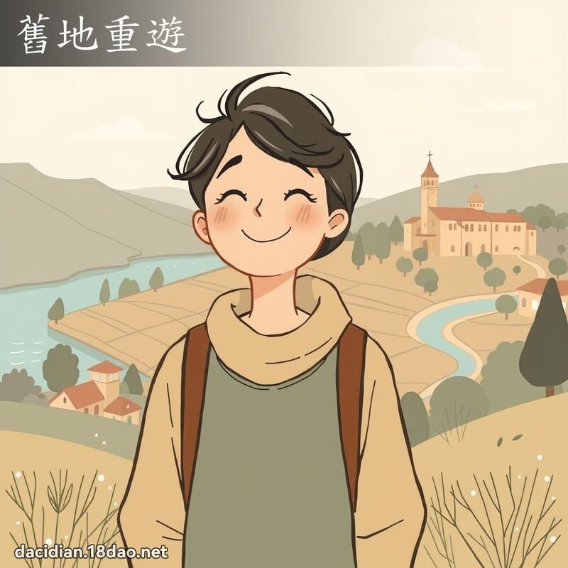 舊地重遊 - 國語大辭典配圖