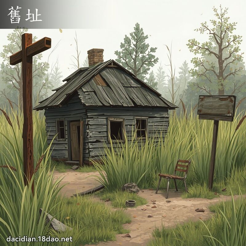 舊址 - 國語大辭典配圖