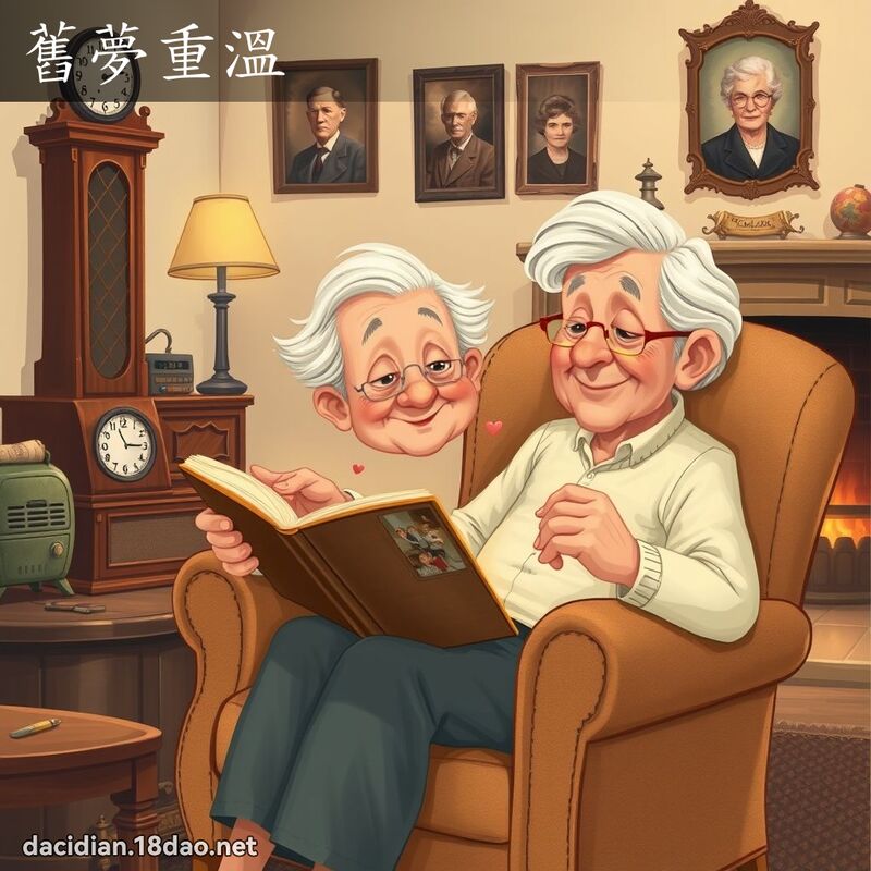 舊夢重溫 - 國語大辭典配圖