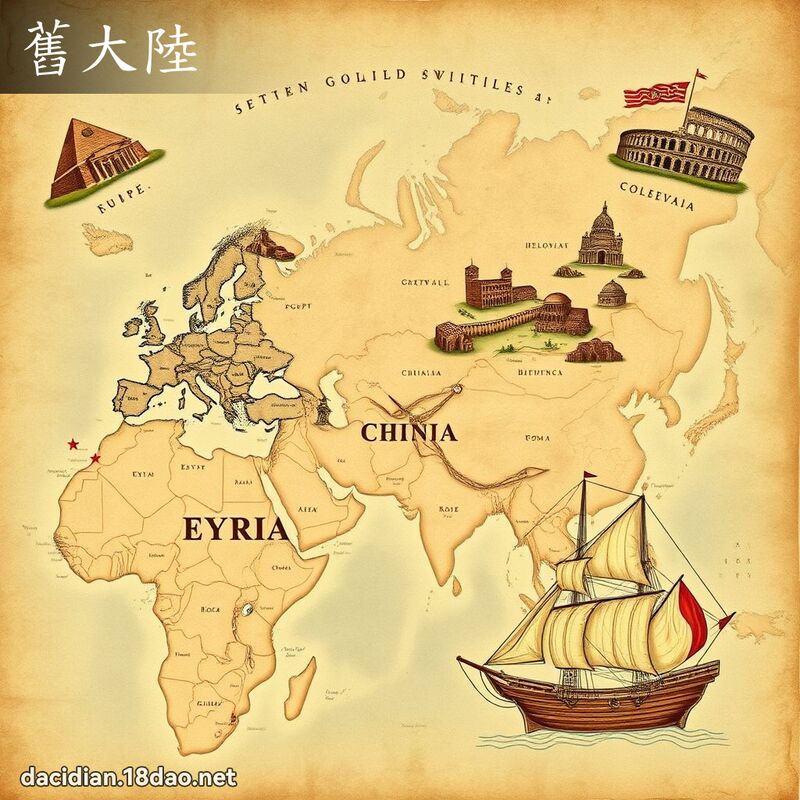舊大陸 - 國語大辭典配圖
