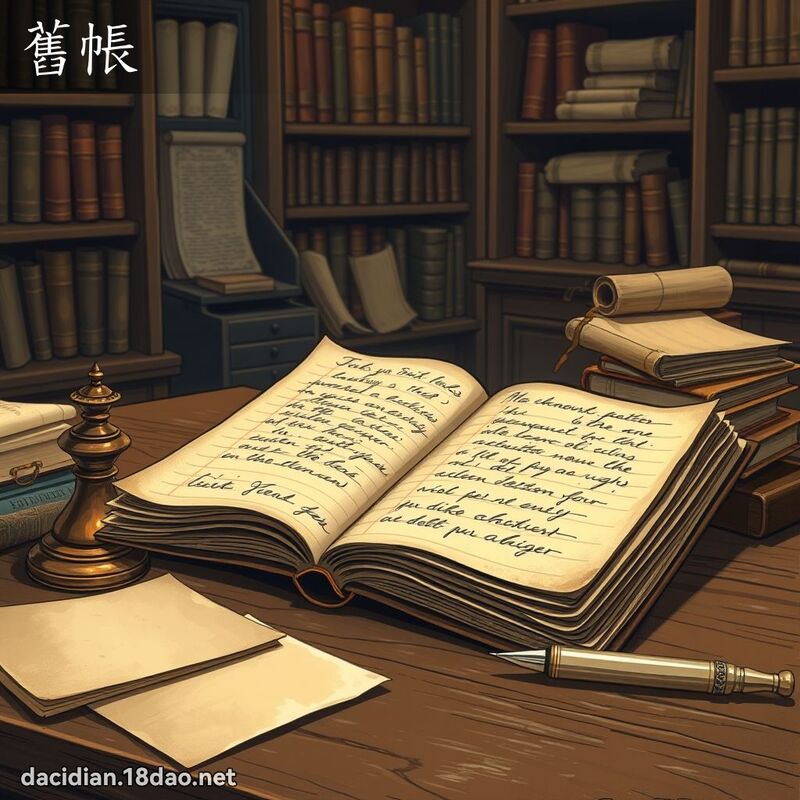旧帐 - 国语大辞典配图