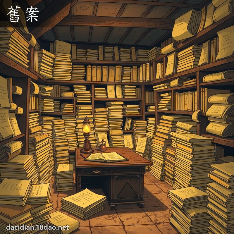 舊案 - 國語大辭典配圖