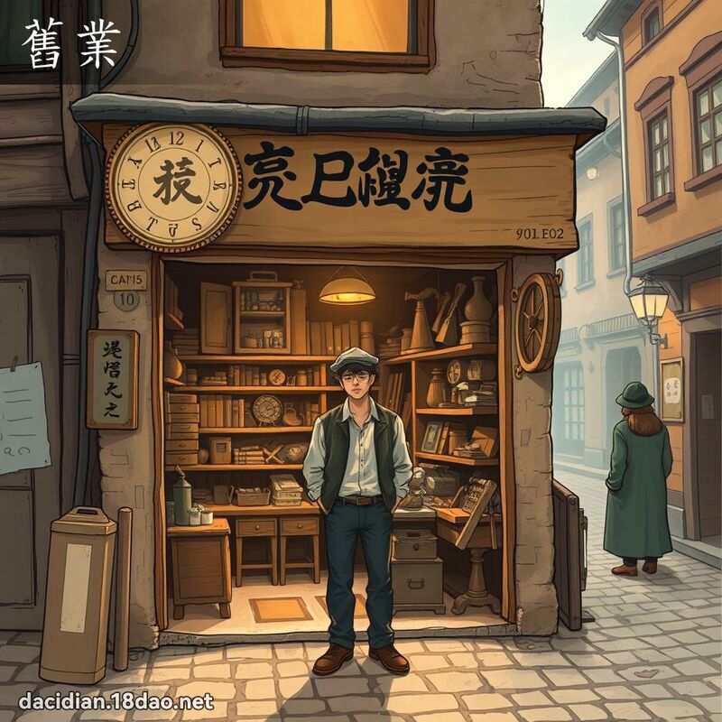 舊業 - 國語大辭典配圖