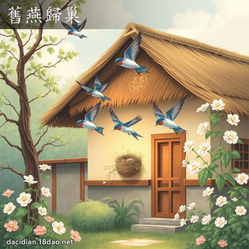 舊燕歸巢 - 國語大辭典配圖