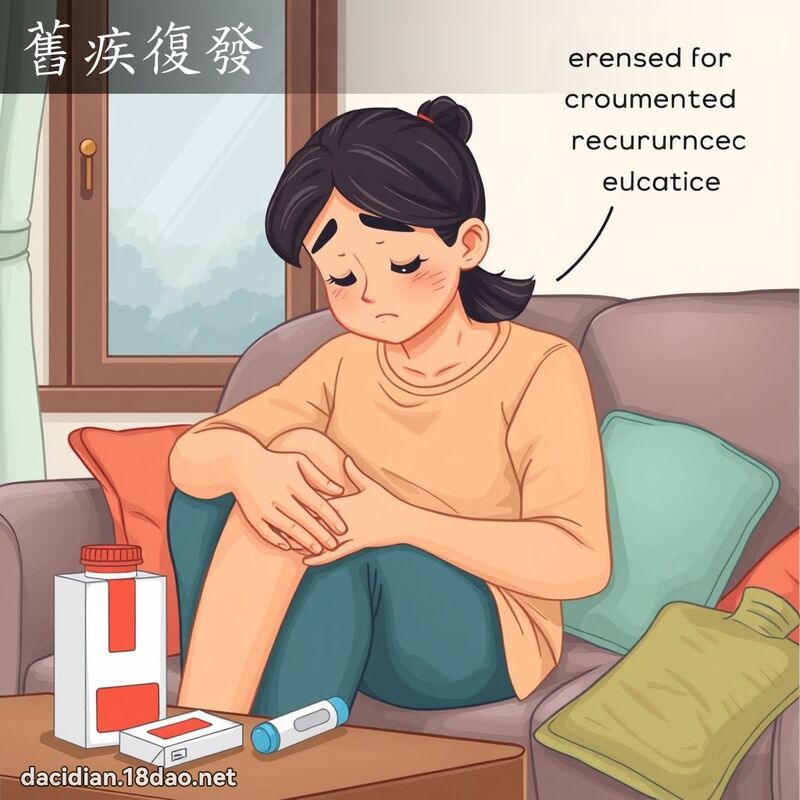 舊疾復發 - 國語大辭典配圖