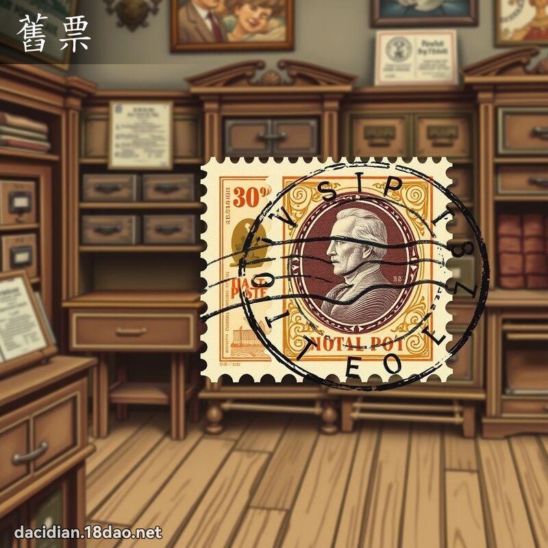 舊票 - 國語大辭典配圖