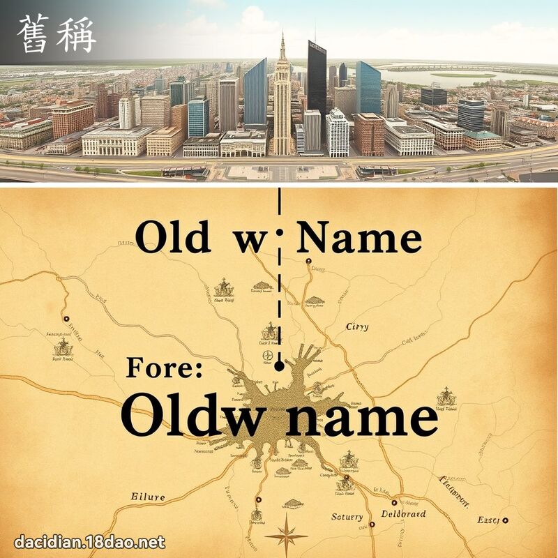 舊稱 - 國語大辭典配圖