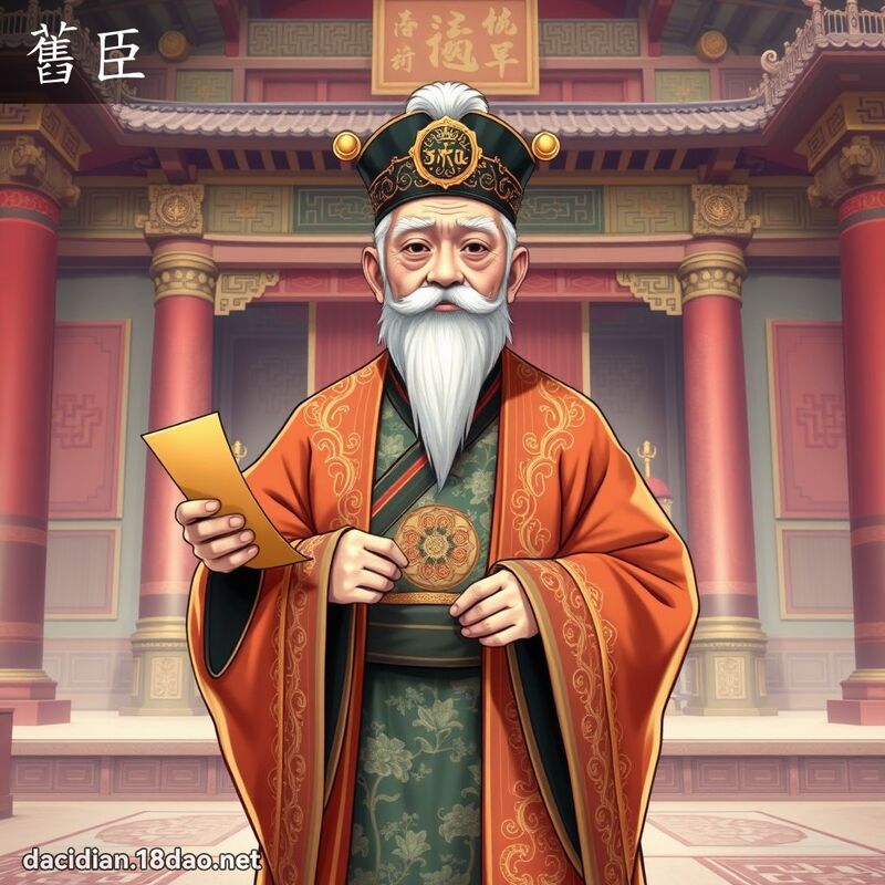 舊臣 - 國語大辭典配圖