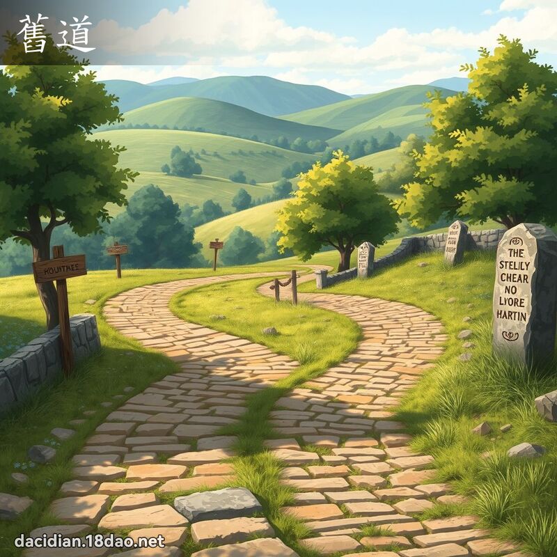 舊道 - 國語大辭典配圖