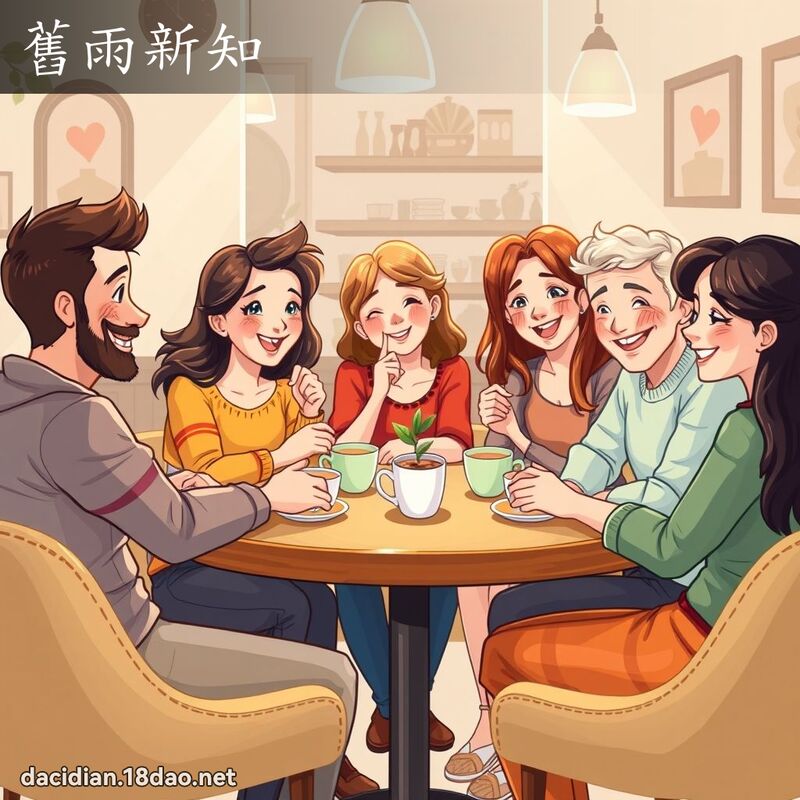 旧雨新知 - 国语大辞典配图
