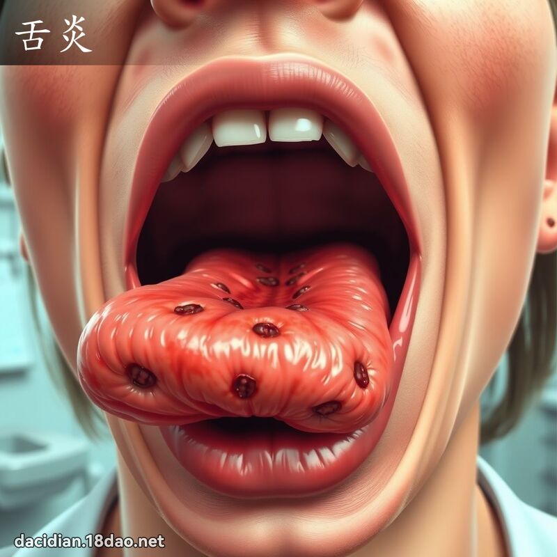 舌炎 - 國語大辭典配圖