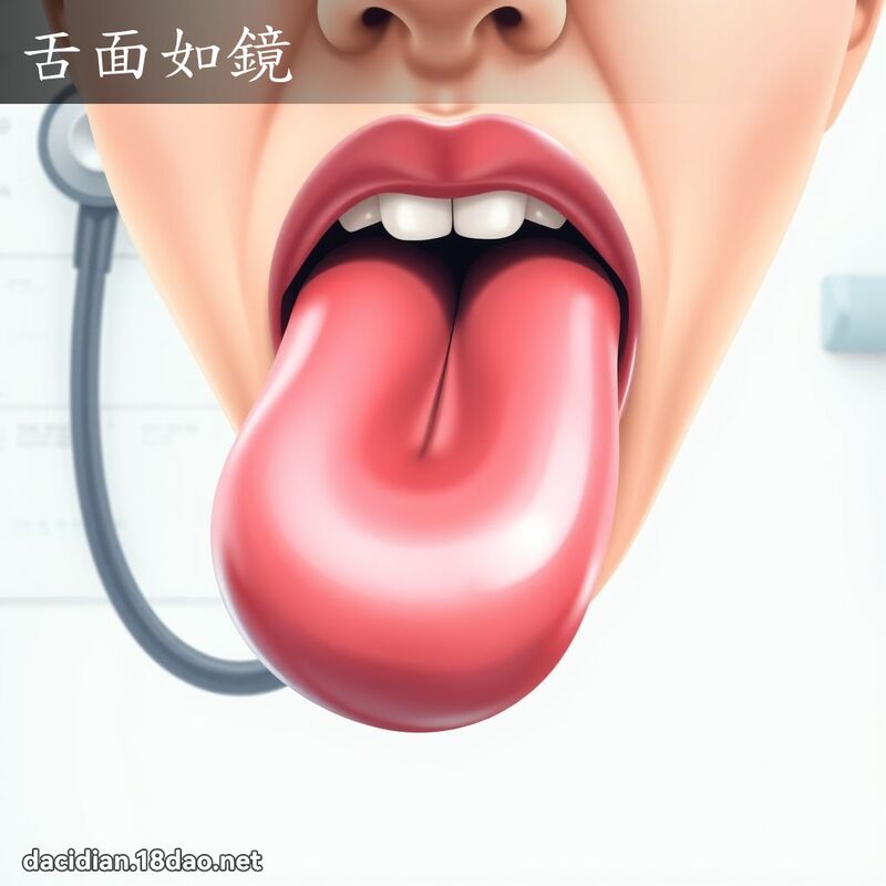 舌面如镜 - 国语大辞典配图