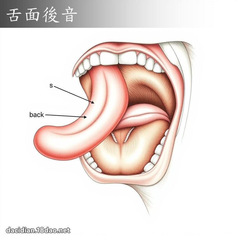 舌面后音 - 国语大辞典配图