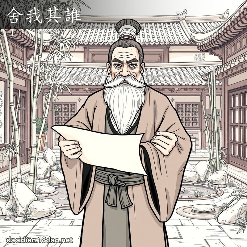 舍我其誰 - 國語大辭典配圖