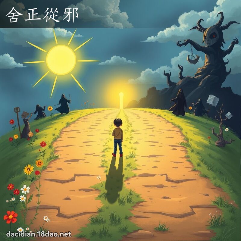 舍正從邪 - 國語大辭典配圖
