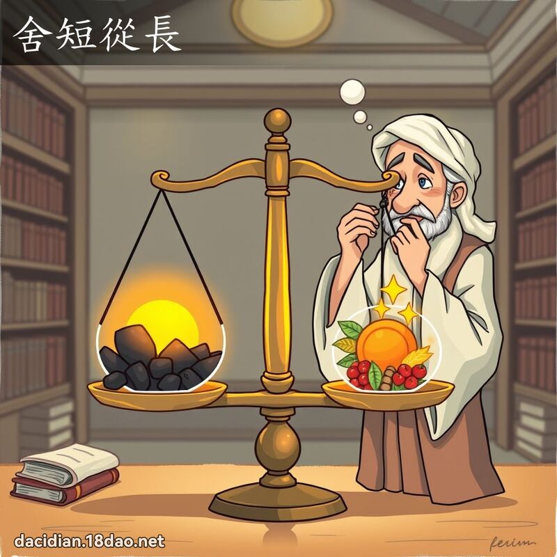 舍短从长 - 国语大辞典配图