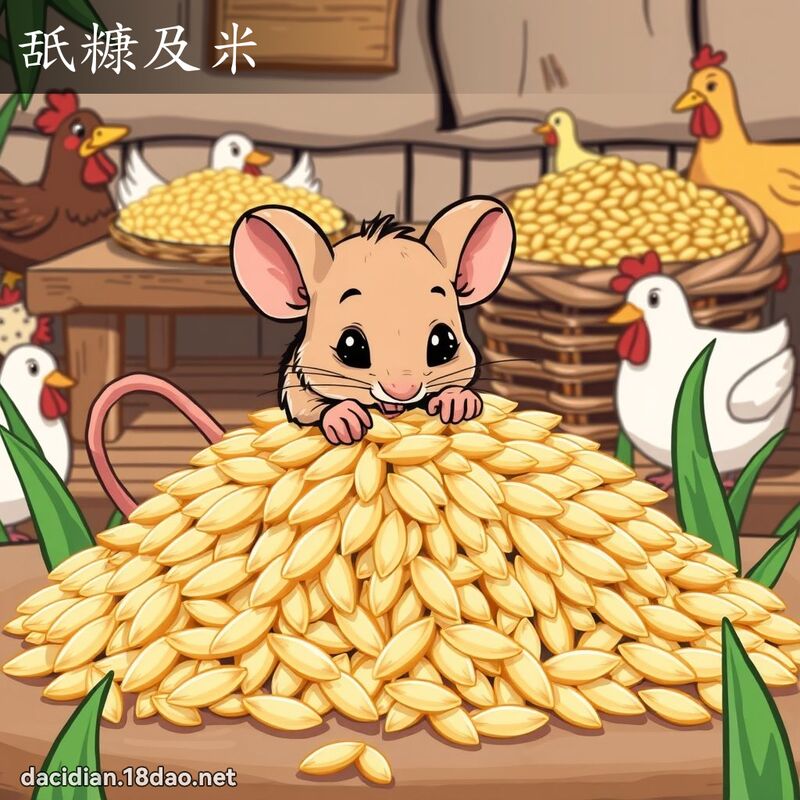 舐糠及米 - 國語大辭典配圖