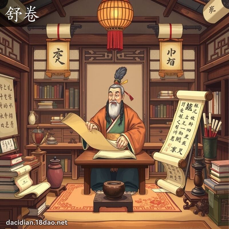 舒卷 - 国语大辞典配图