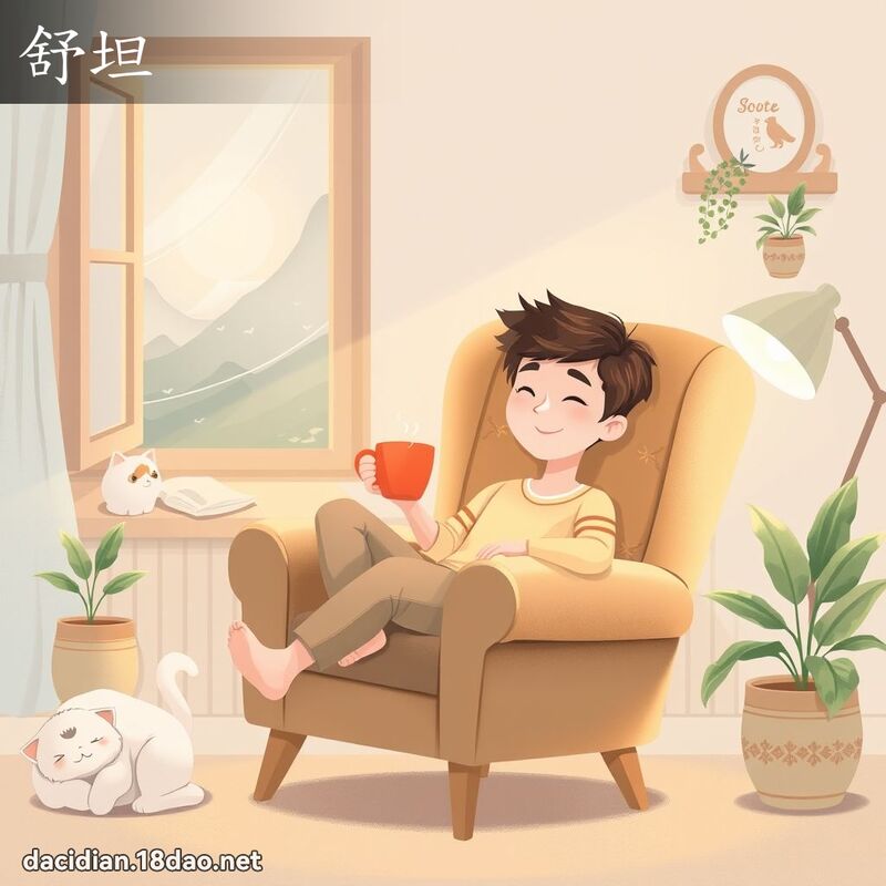 舒坦 - 國語大辭典配圖