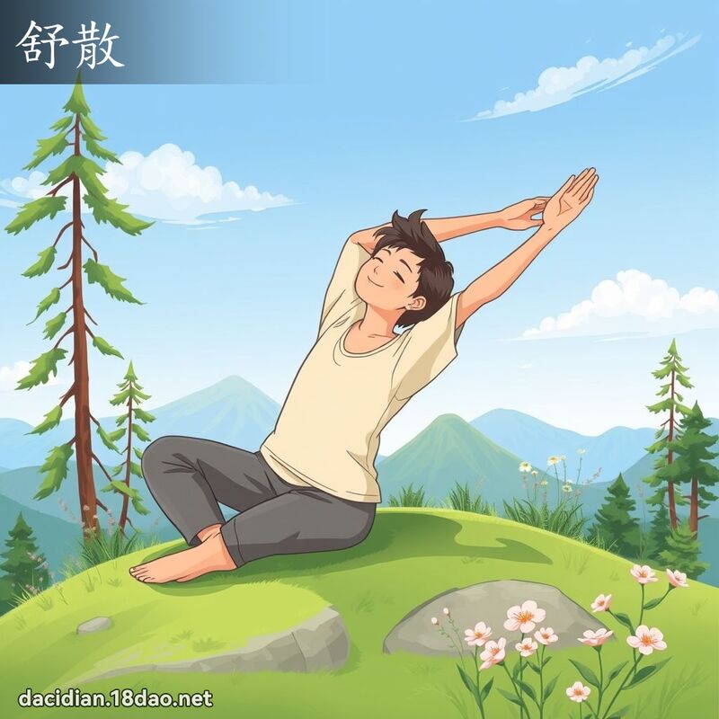 舒散 - 国语大辞典配图
