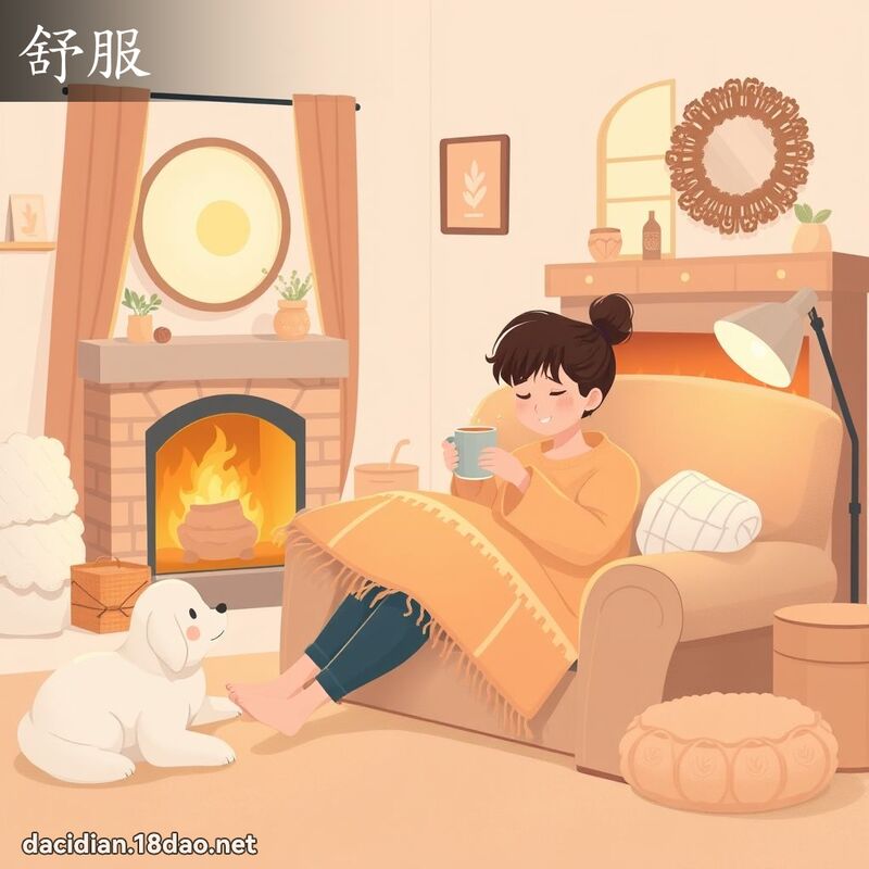 舒服 - 国语大辞典配图