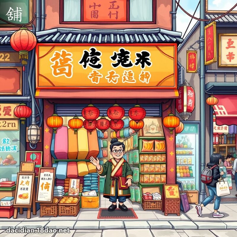 漢字: 舖 (多音字)