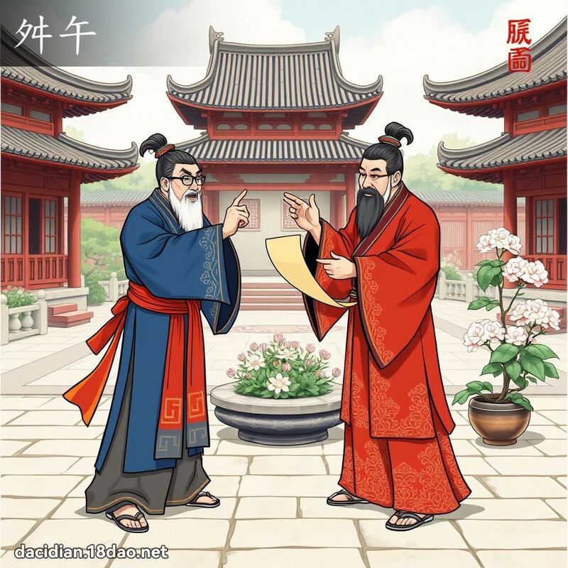 舛午 - 國語大辭典配圖