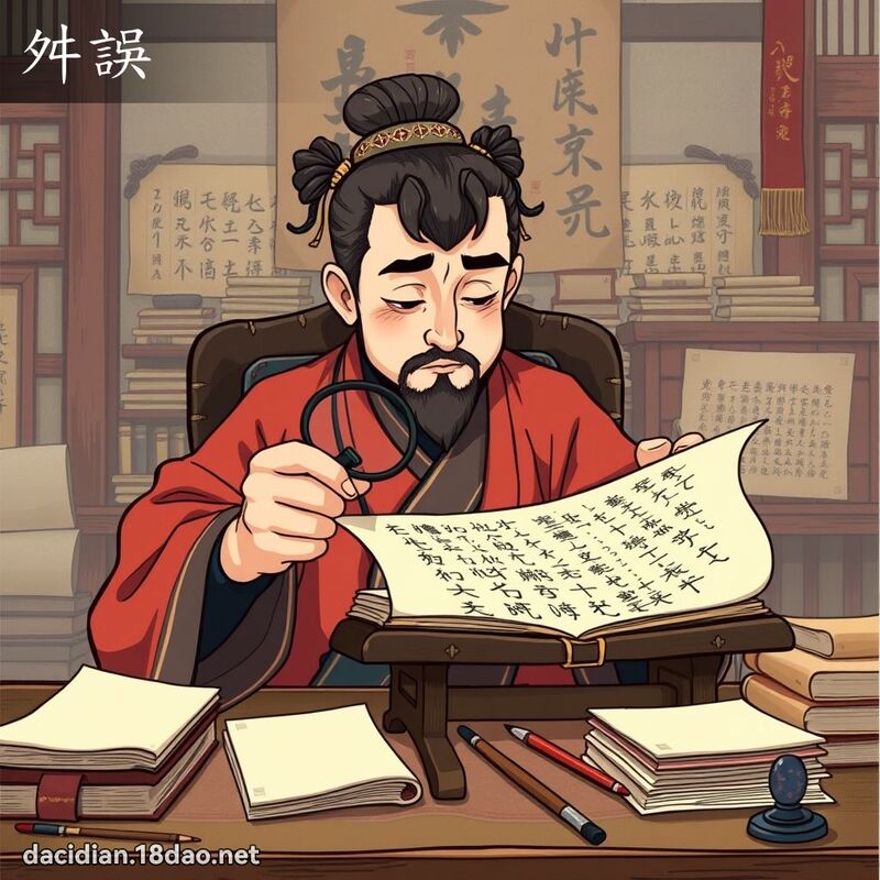 舛誤 - 國語大辭典配圖