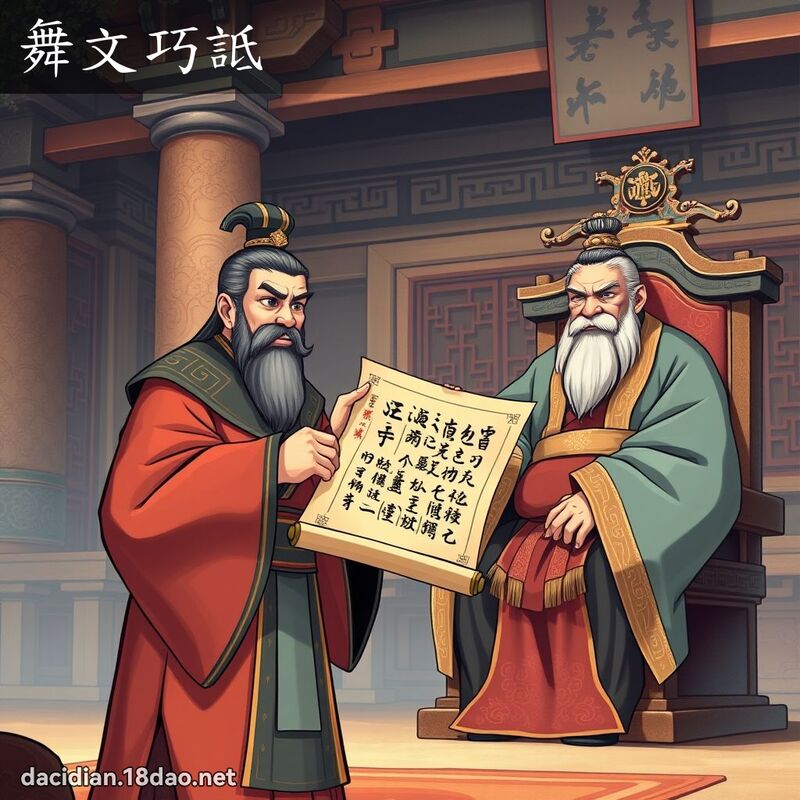 舞文巧詆 - 國語大辭典配圖