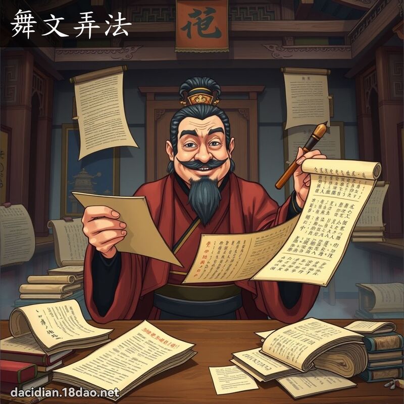 舞文弄法 - 國語大辭典配圖