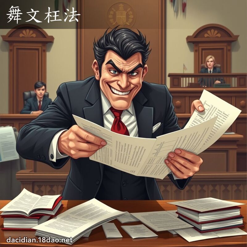 舞文枉法 - 國語大辭典配圖