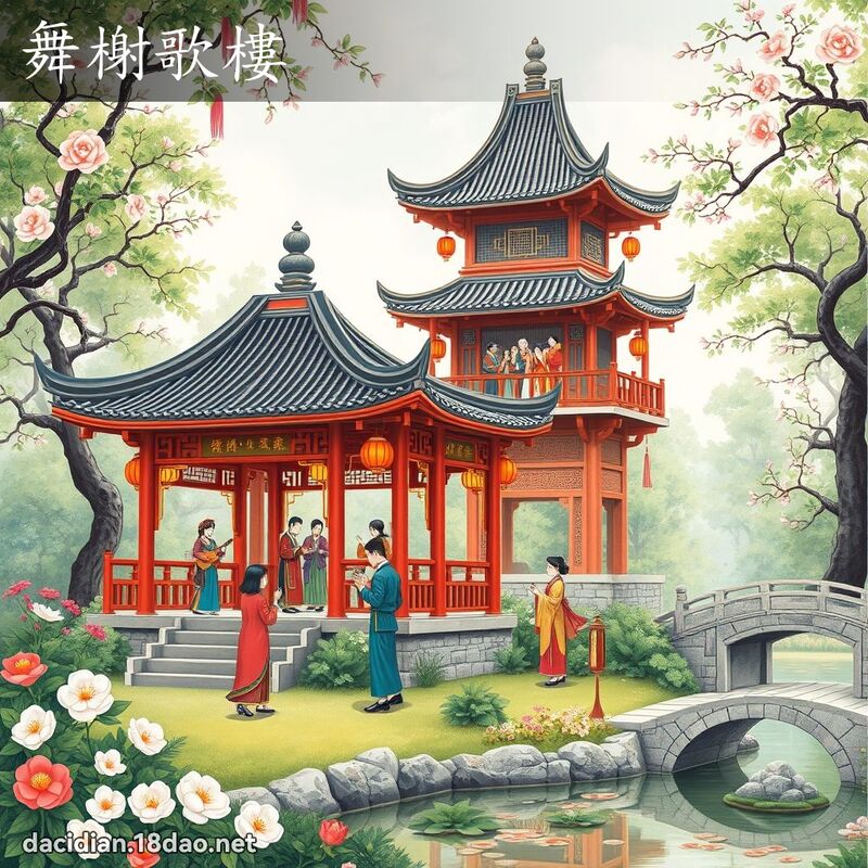 舞榭歌楼 - 国语大辞典配图