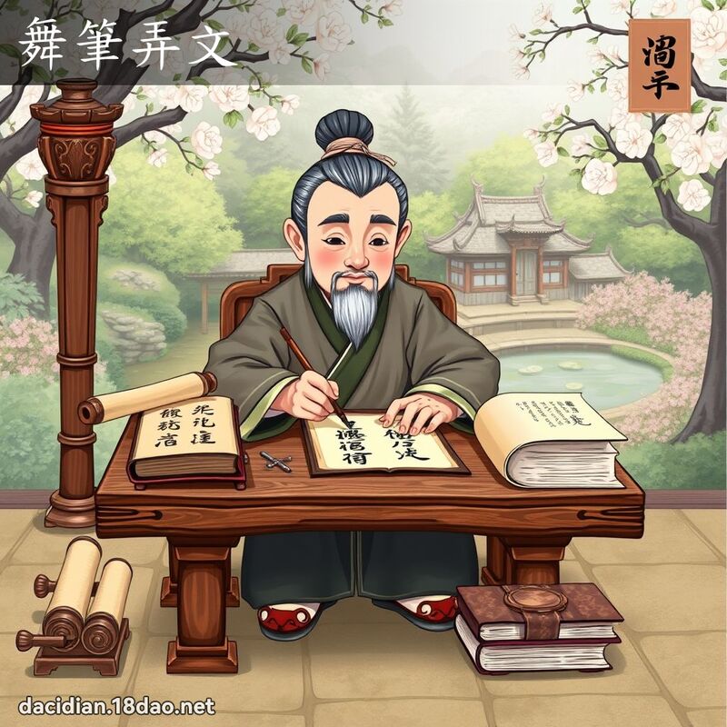 舞筆弄文 - 國語大辭典配圖