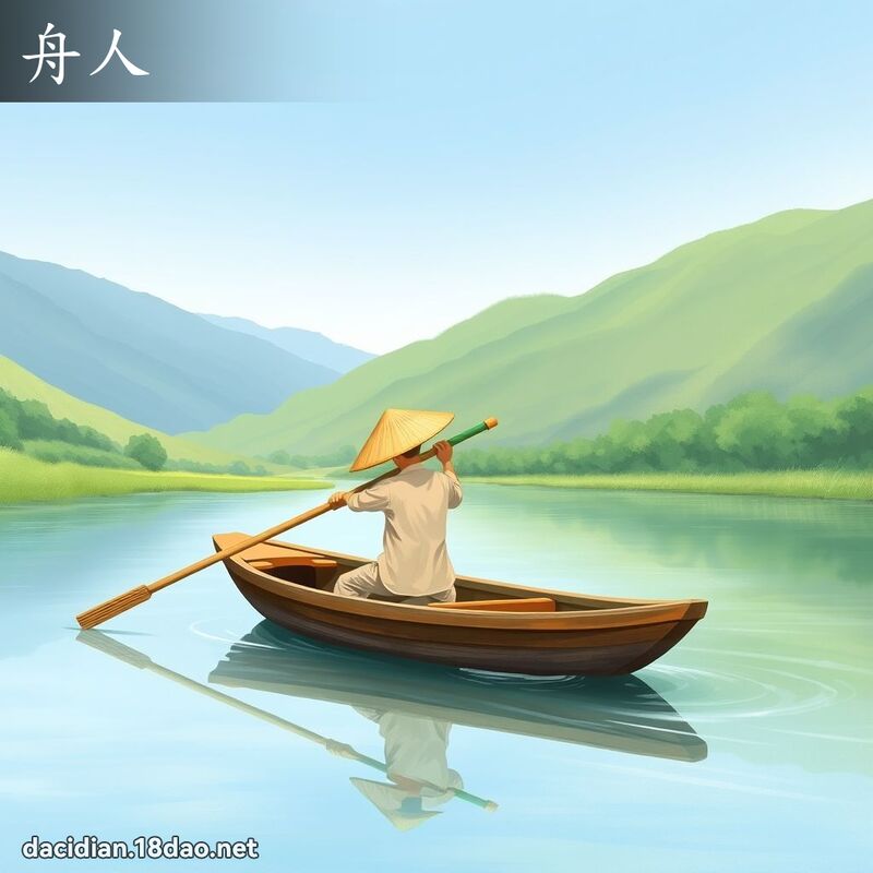 舟人 - 國語大辭典配圖