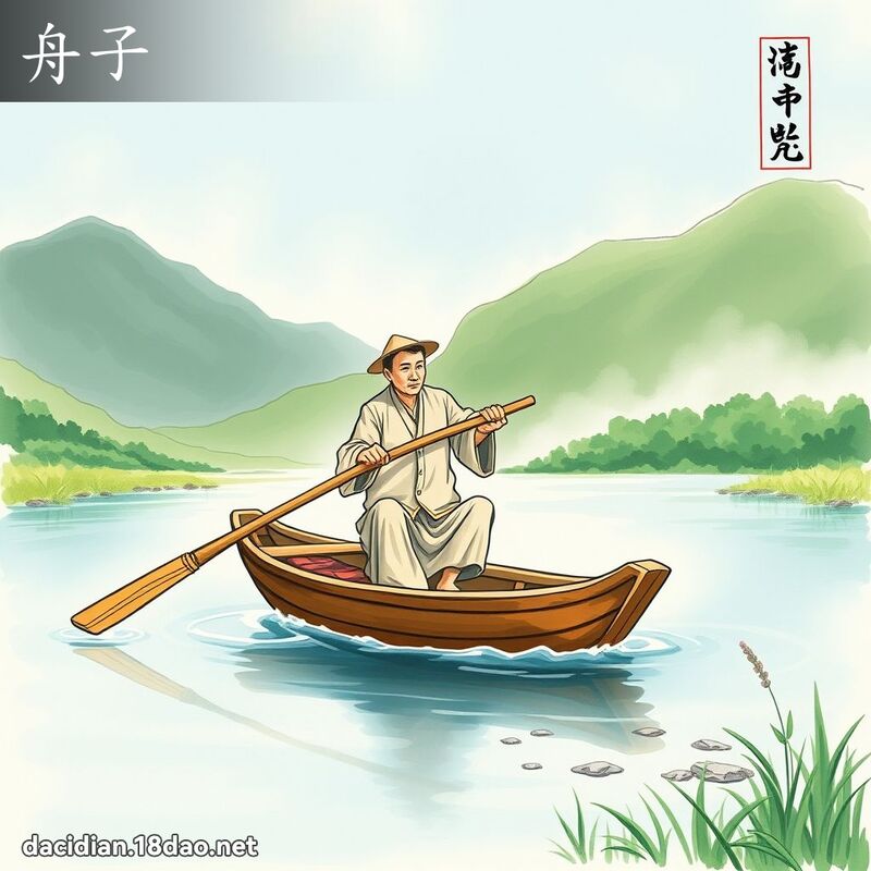 舟子 - 国语大辞典配图