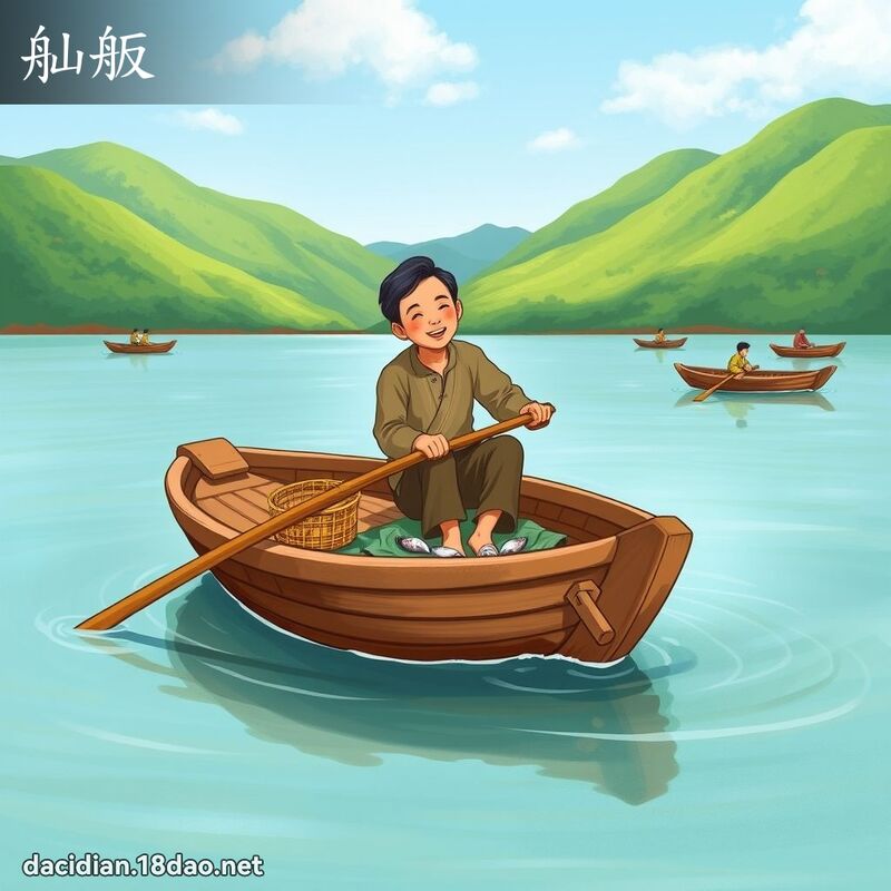 舢舨 - 國語大辭典配圖