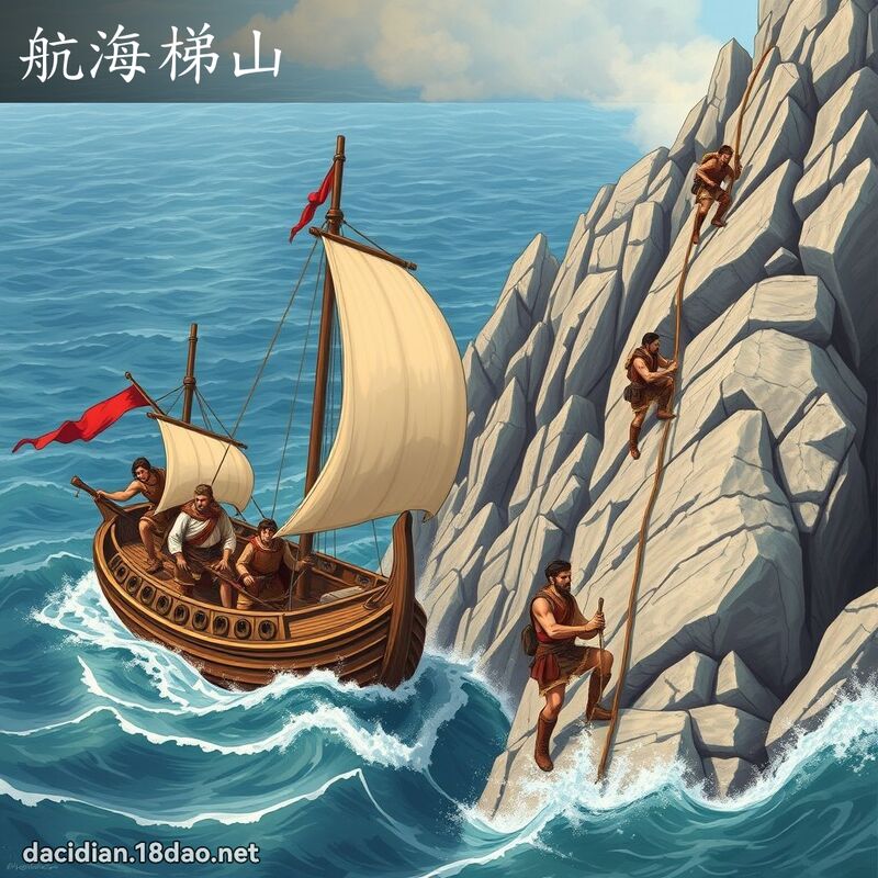 航海梯山 - 國語大辭典配圖