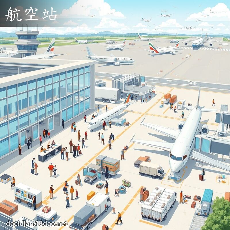 航空站 - 國語大辭典配圖