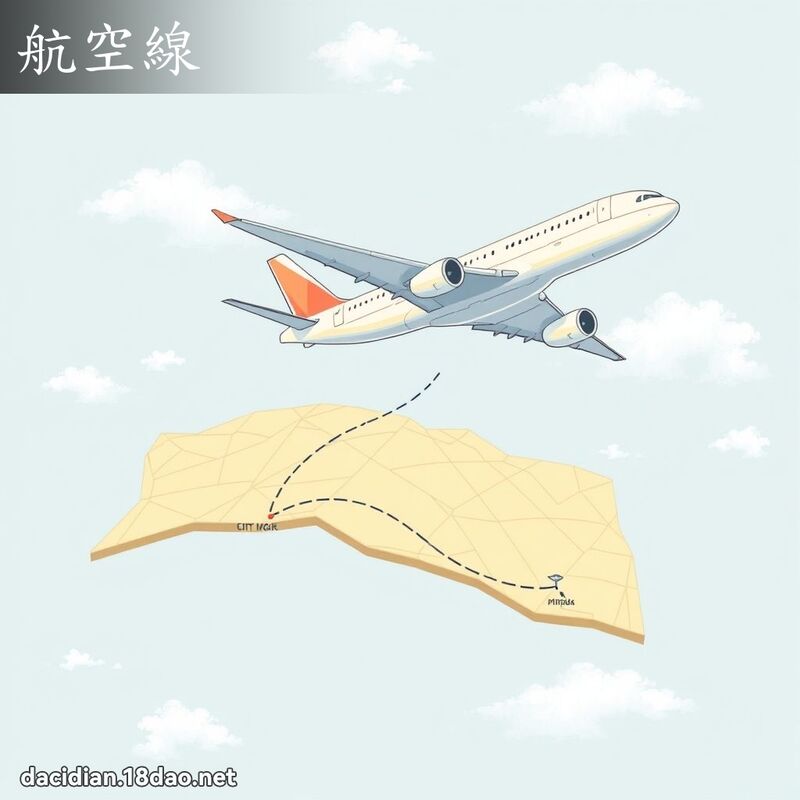 航空线 - 国语大辞典配图